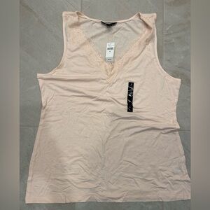 Banana Republic Blush Lace Trim Tank
